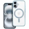 OEM dėklas, skirtas „iPhone 16“, „Electro Mag Cover“, suderinamas su „MagSafe“ mėlynas