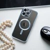 OEM dėklas, skirtas iPhone 15 PRO MAX, Electro Mag dėklas, suderinamas su MagSafe mėlynas