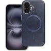 OEM dėklas, skirtas iPhone 15 PRO MAX, „Gentleman Mag Cover“, suderinamas su „MagSafe“, tamsiai mėlynas