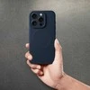 Dėklas Oem Case for iPhone 15 PRO Silicone Mag Cover compatible with MagSafe titanium mėlynas