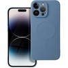 OEM dėklas, skirtas „iPhone 14 PRO MAX“ silikoniniam „Mag“ dėklui, suderinamas su „MagSafe“ (fotoaparato apsauga) mėlynas