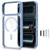 Tech-Protect Magmat Magsafe CC dėklas, skirtas iPhone 17 Pro Max / 18 Pro Max - permatomas šviesiai mėlynas