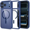 Dėklas Tech-Protect Magmat Magsafe CC Case, skirta iPhone 17 Pro Max / 18 Pro Max - skaidri tamsiai mėlyna