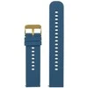Pacific U27 rubber watch strap - navy mėlynas/auksinis - 18mm