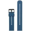 Pacific U27 rubber watch strap - navy mėlynas/juodas - 20mm