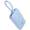 Nešiojamoji baterija Veger K1 (W1188) PD QC3.0 35W 10000 mAh su integruotu USB-C laidu / Lightning mėlynas