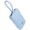 Powerbank Veger K1 (W1188) PD QC3.0 35W 10000 mAh with built-in USB-C cables / Lightning mėlynas