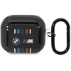 BMW BMA322SWTK AirPods 3 gen dėklas, juodos spalvos, su įvairiaspalvėmis linijomis