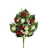 Bouquet of artificial flowers. rose. baltas /red col.. 56 cm