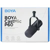 BOYA CastMic P60 laidinis USB XLR studijinis mikrofonas - Juodas