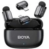 Mikrofony BOYA mini 2-01 belaidės 2.4GHz USB-C - juoda