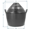 Vyno indas su plastikiniu krepšiu BROWIN 644034, 34 l