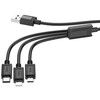 Laidas 3in1 USB A į Lightning / Micro USB / USB C Hoco 2A X74 1 m juodas