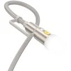 Dėklas Laidas „viskas viename“ USB C / „Lightning“ į USB C / LED šviesą Hoco PD 3A 60W 1,2 m U138 pilkas