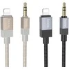 AUX kabelis Jack 3,5 mm (kištukas) - Lightning (kištukas) Hoco 1 m UPA32A juodas