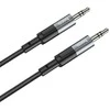 Kabelis AUX lizdas 3,5 mm į lizdą 3,5 mm Hoco 1 m UPA23 metalinis pilkas