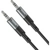 Kabelis AUX lizdas 3,5 mm į lizdą 3,5 mm Hoco 1 m UPA23 metalinis pilkas