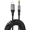 Kabelis AUX Jack 3,5 mm - Lightning Hoco 1,5 m UPA33A juodas