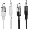 Kabelis AUX Jack 3,5 mm - USB C Hoco 1,2 m UPA27 juodas