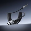 Cable AUX Jack 3,5 mm to USB C Hoco 1,5 m UPA33B juodas