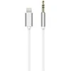 OEM kabelis AUX Lightning (vyras) - Jack 3,5 mm (vyras) baltas