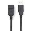 Kabelis Emos USB 2.0 A M – USB 2.0 A F 3m juoda