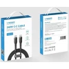 Cable Typ C to Typ C VEGER PD 5A 240W CC03 1,5 m juodas
