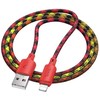 Laidas USB A - Lightning Hoco 2,4A 1 m X116 gradientinis raudonas