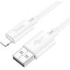 USB A tipo į „Lightning“ tipo keitiklis Hoco 2,4A, 2 m, X88 baltas