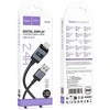 USB A tipo į „Lightning“ maitinimą maitinantis kabelis Hoco 2,4A su ekranu 1 m X118 juodas