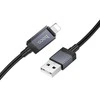 USB A tipo į „Lightning“ maitinimą maitinantis kabelis Hoco 2,4A su ekranu 1 m X118 juodas