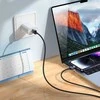 USB A tipo į „Lightning“ maitinimą maitinantis kabelis Hoco 2,4A su ekranu 1 m X118 juodas