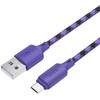 USB A į Micro USB kabelis Hoco 2,4A 1 m X116 gradientinis violetinis