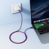 USB A į Micro USB kabelis Hoco 2,4A 1 m X116 gradientinis violetinis