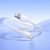 Cable USB A to Micro USB Hoco 2,4A 1 m X120 baltas