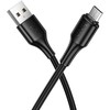 Cable USB A to Micro USB Hoco 2,4A 1 m X120 juodas
