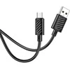 USB kabelis Hoco X88 microUSB juodas 1m