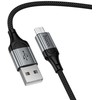 Cable USB A to Micro USB Hoco 2,4A 1,5 m X121 juodas