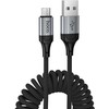 Cable USB A to Micro USB Hoco 2,4A 1,5 m X121 juodas