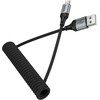 Cable USB A to Micro USB Hoco 2,4A 1,5 m X121 juodas