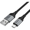 Cable USB A to Micro USB Hoco 2,4A 1,5 m X121 juodas