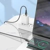 Cable USB A į USB C Hoco 2,4A 1,2 m U121 juodas skaidrus