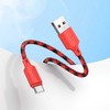 USB A į USB C laidas Hoco 3A 1 m X116 gradientinis raudonas
