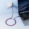 USB A į USB C laidas Hoco 3A 1 m X116 gradientinis violetinis