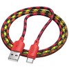 USB A į USB C laidas Hoco 3A 1 m X116 gradientinis raudonas