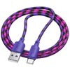 USB A į USB C laidas Hoco 3A 1 m X116 gradientinis violetinis