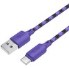 USB A į USB C laidas Hoco 3A 1 m X116 gradientinis violetinis
