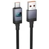 USB A į USB C laidas Hoco 5A su ekranu 1 m X118 juodas