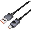 Cable USB A to USB C Hoco 5A with display 1 m X118 juodas
