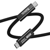 Cable USB C do USB C Hoco USB4 40Gbps/8K60Hz 5A 240W 1m US15 juodas